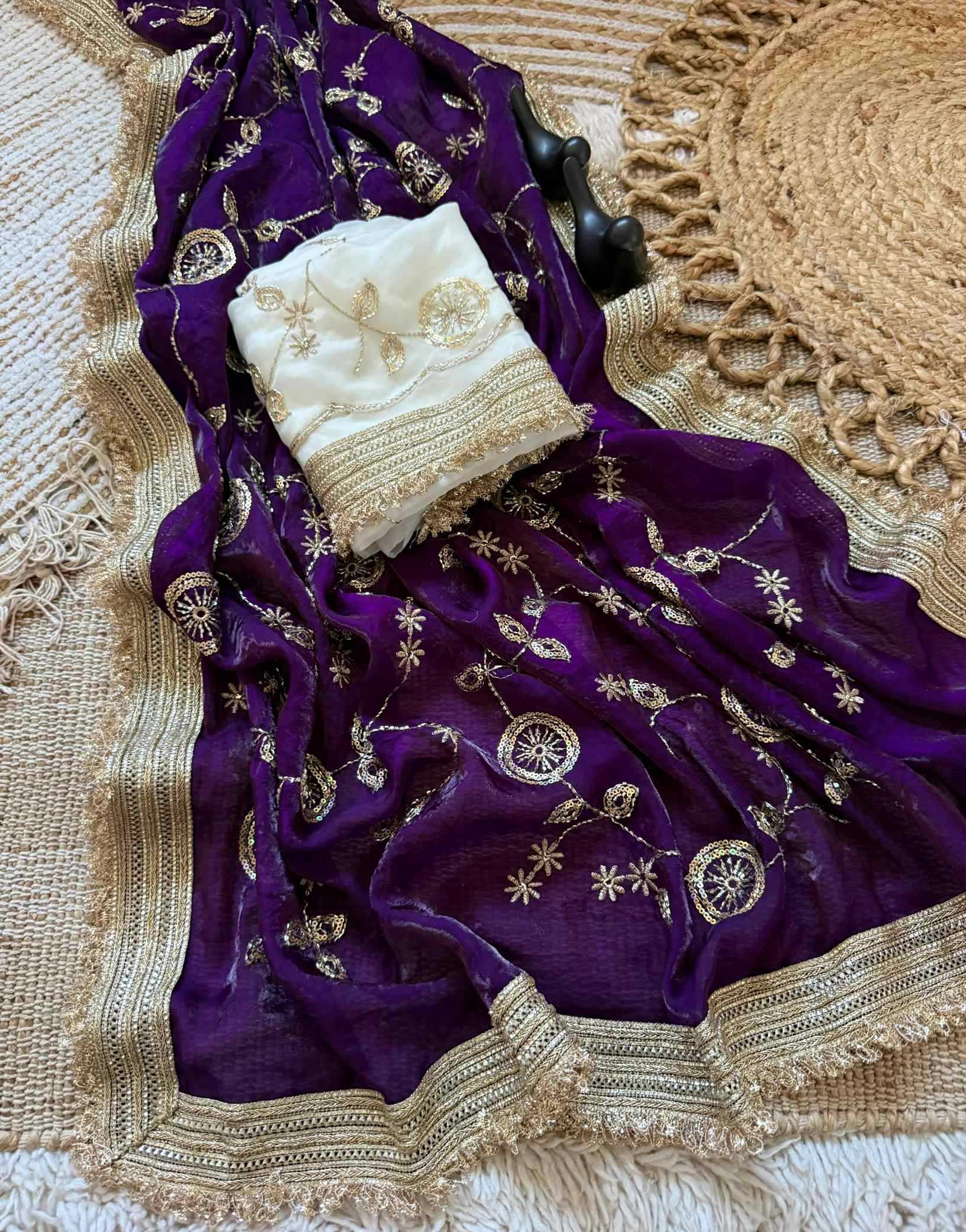 Satin Party Wear Saree