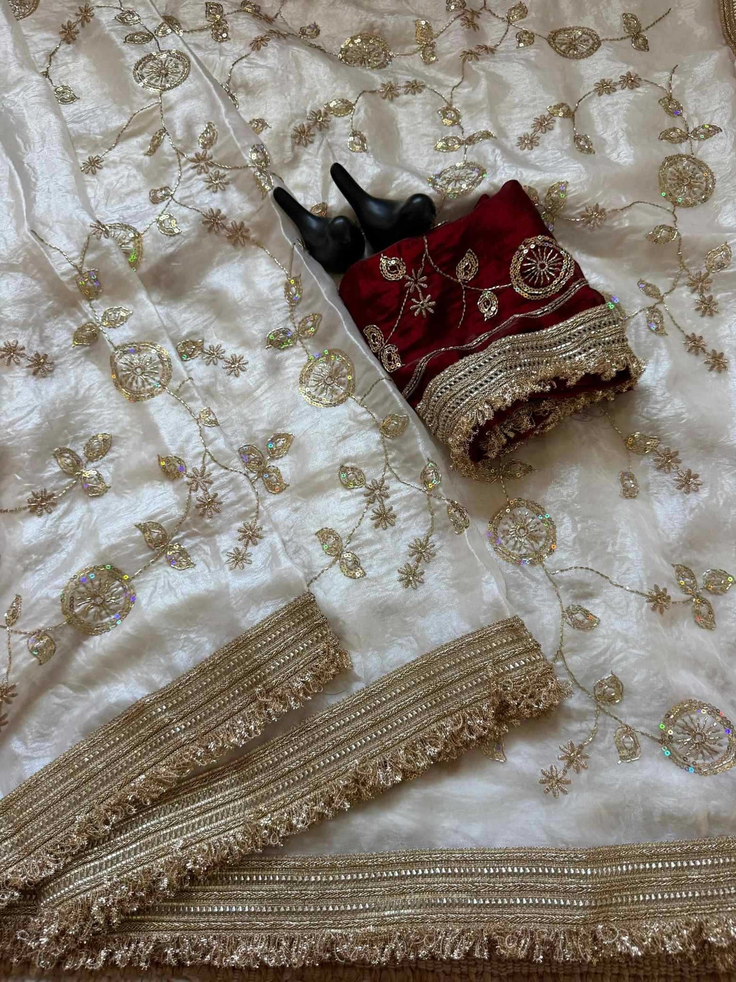 Satin Party Wear Saree