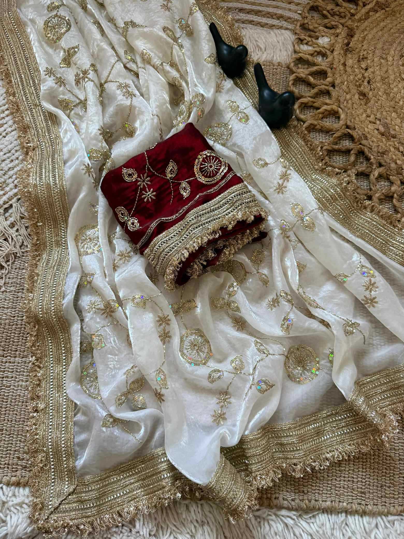 Satin Party Wear Saree