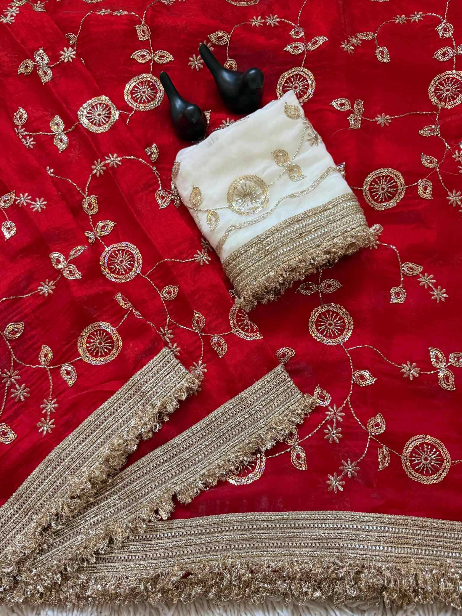 Satin Party Wear Saree