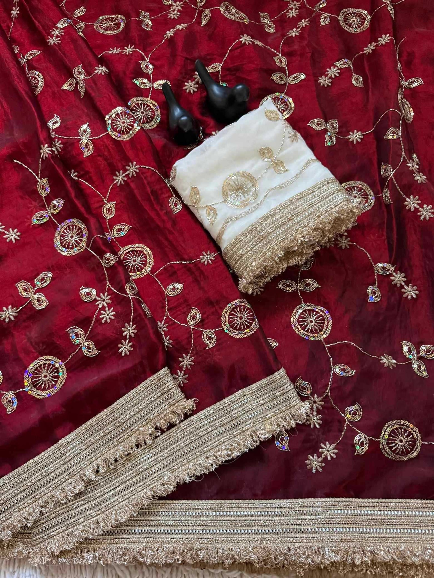 Satin Party Wear Saree