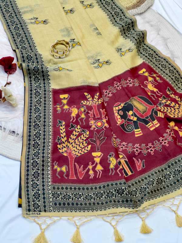 Rich Cotton Designer Saree