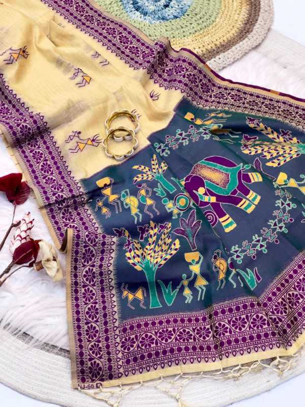 Rich Cotton Designer Saree