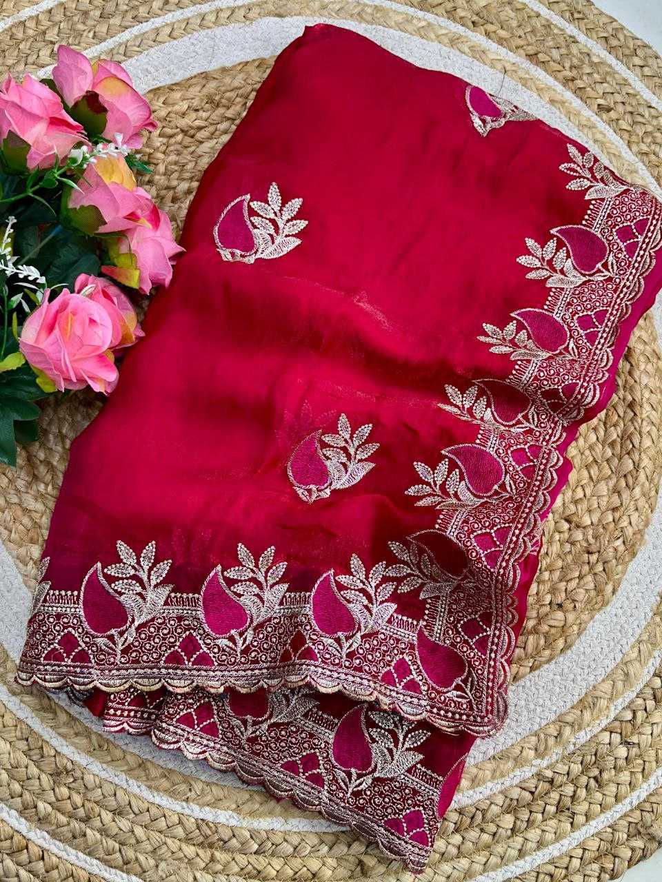 Space Silk Designer Saree in Black