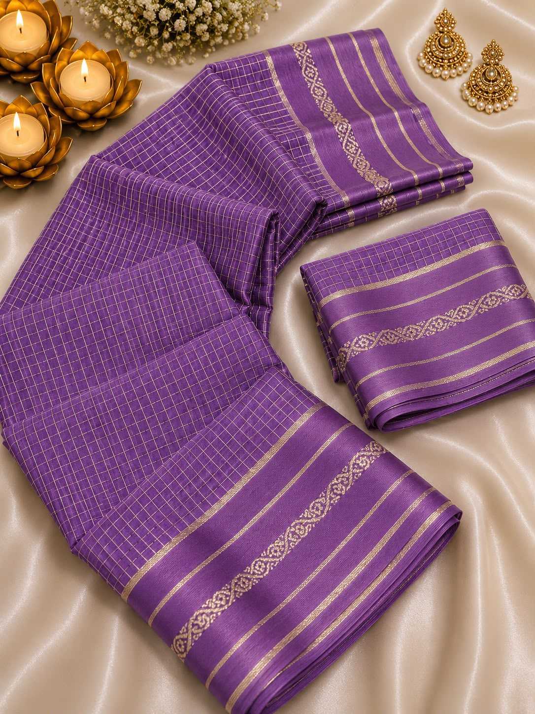 Soft Viscouse Crushed Georgette Designer Saree