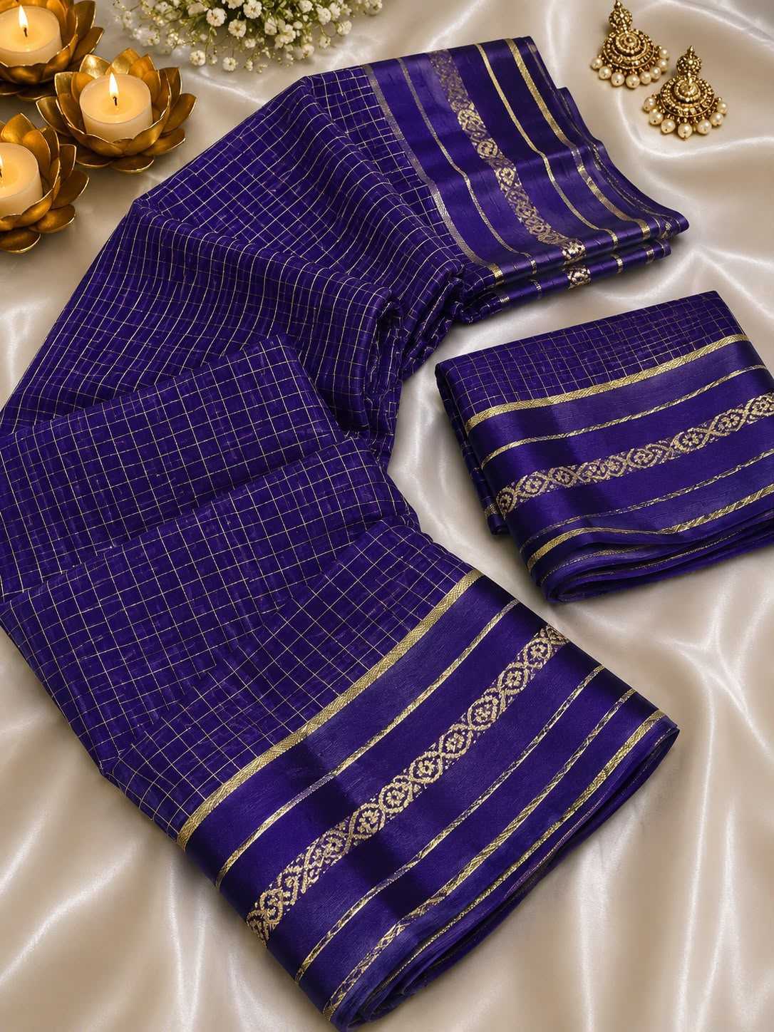 Soft Viscouse Crushed Georgette Designer Saree