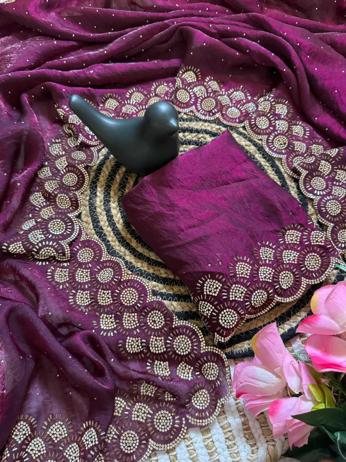 Space Silk Party Wear Saree