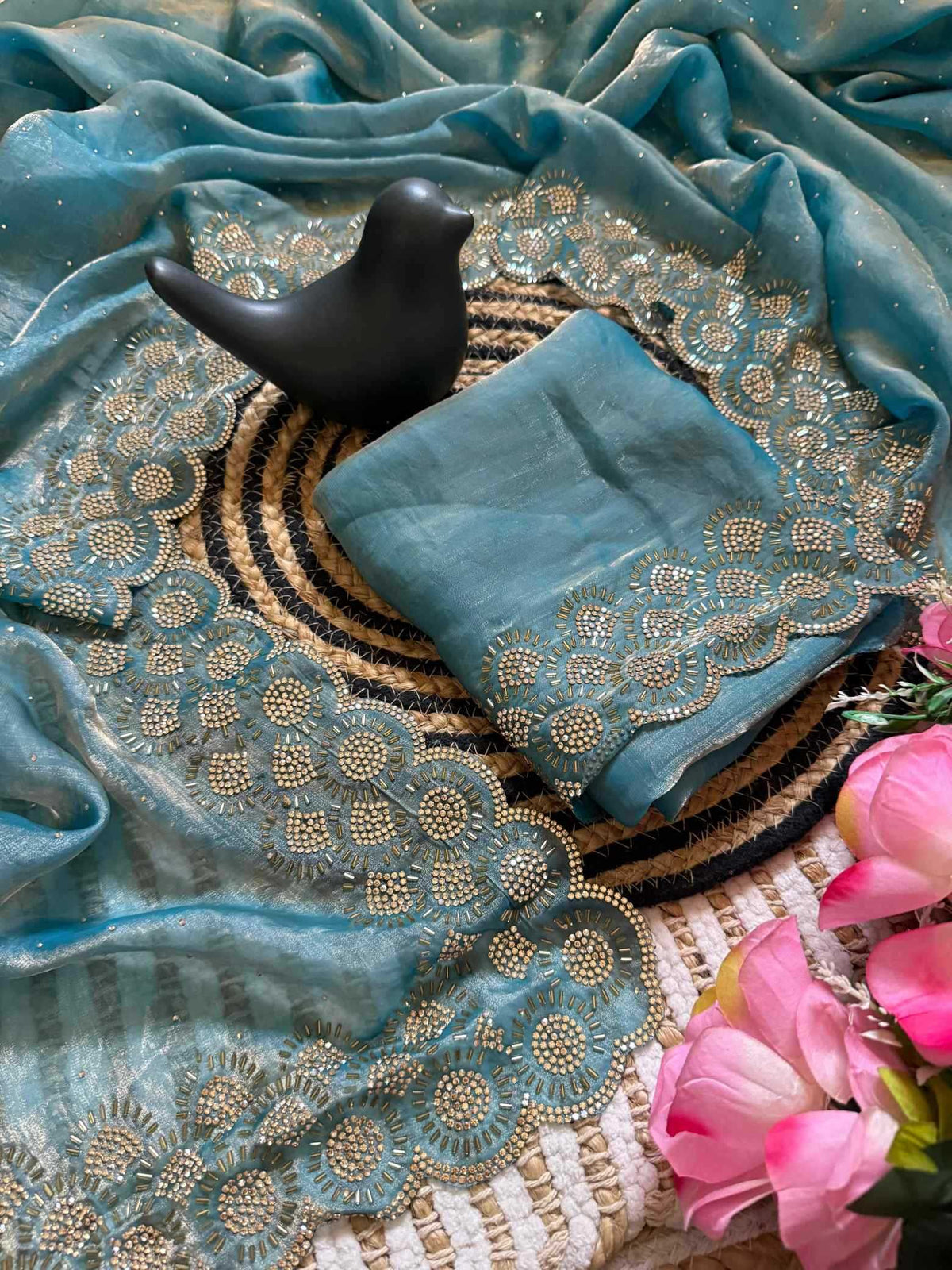 Space Silk Party Wear Saree