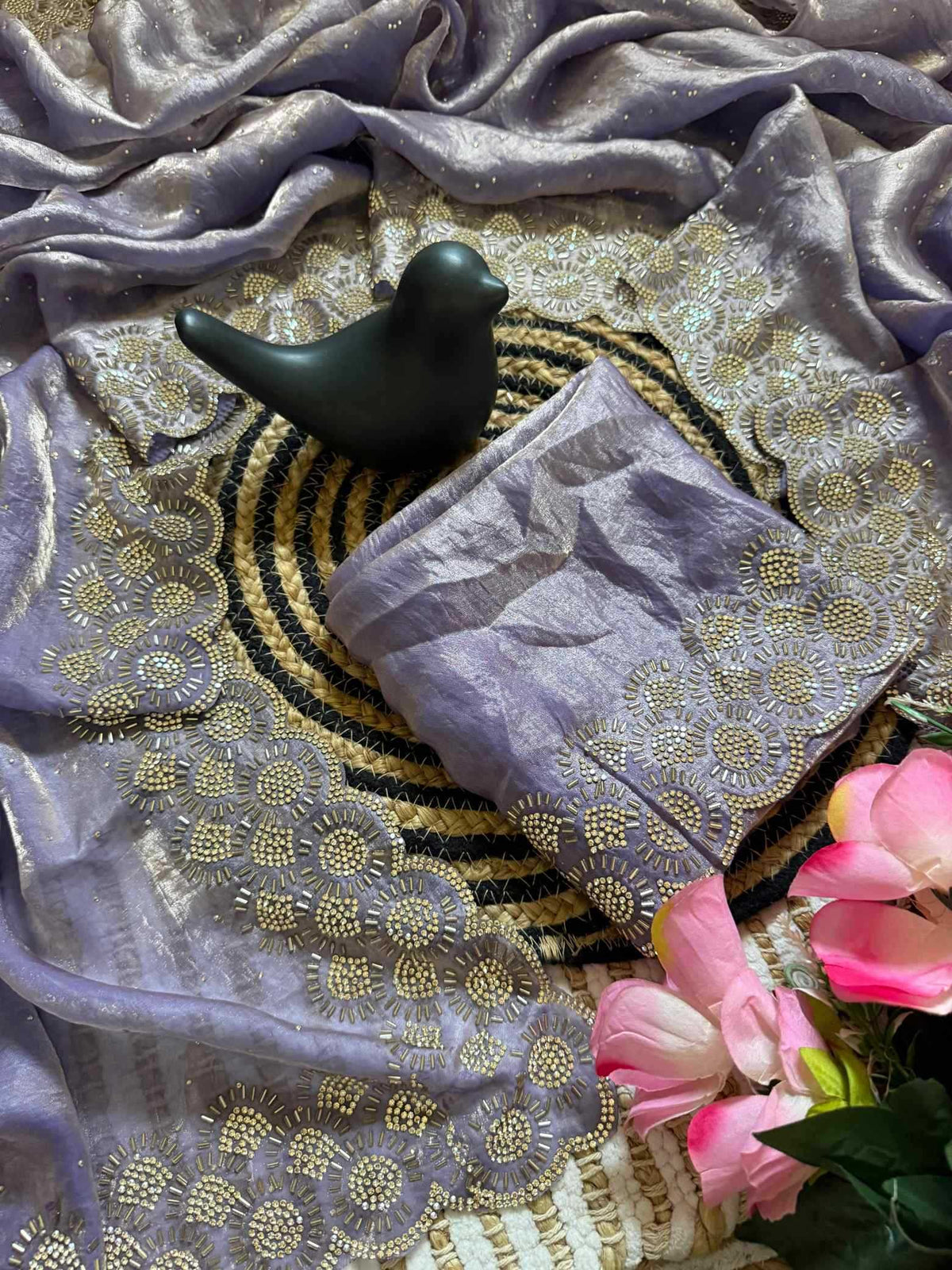 Space Silk Party Wear Saree