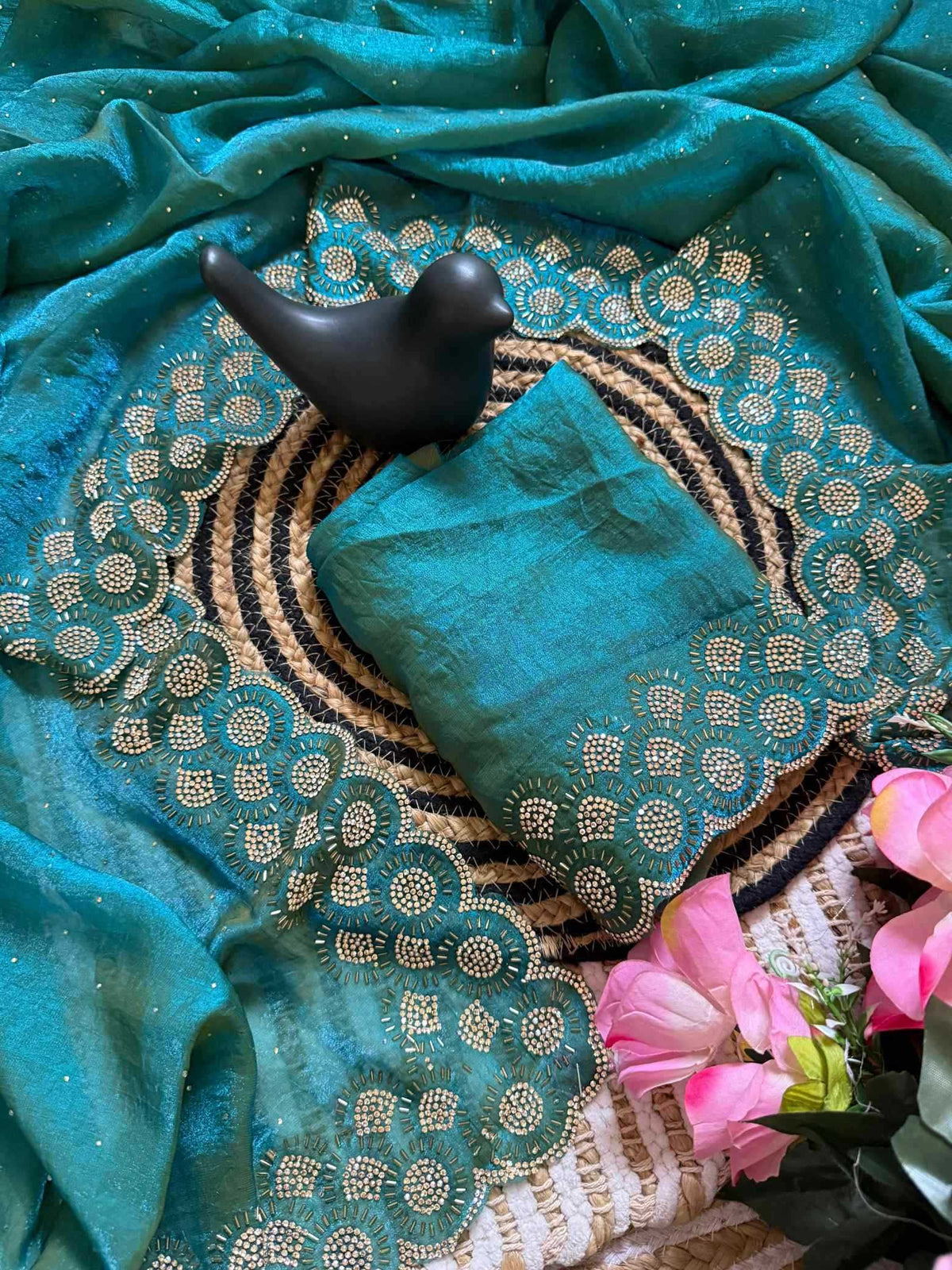 Space Silk Party Wear Saree