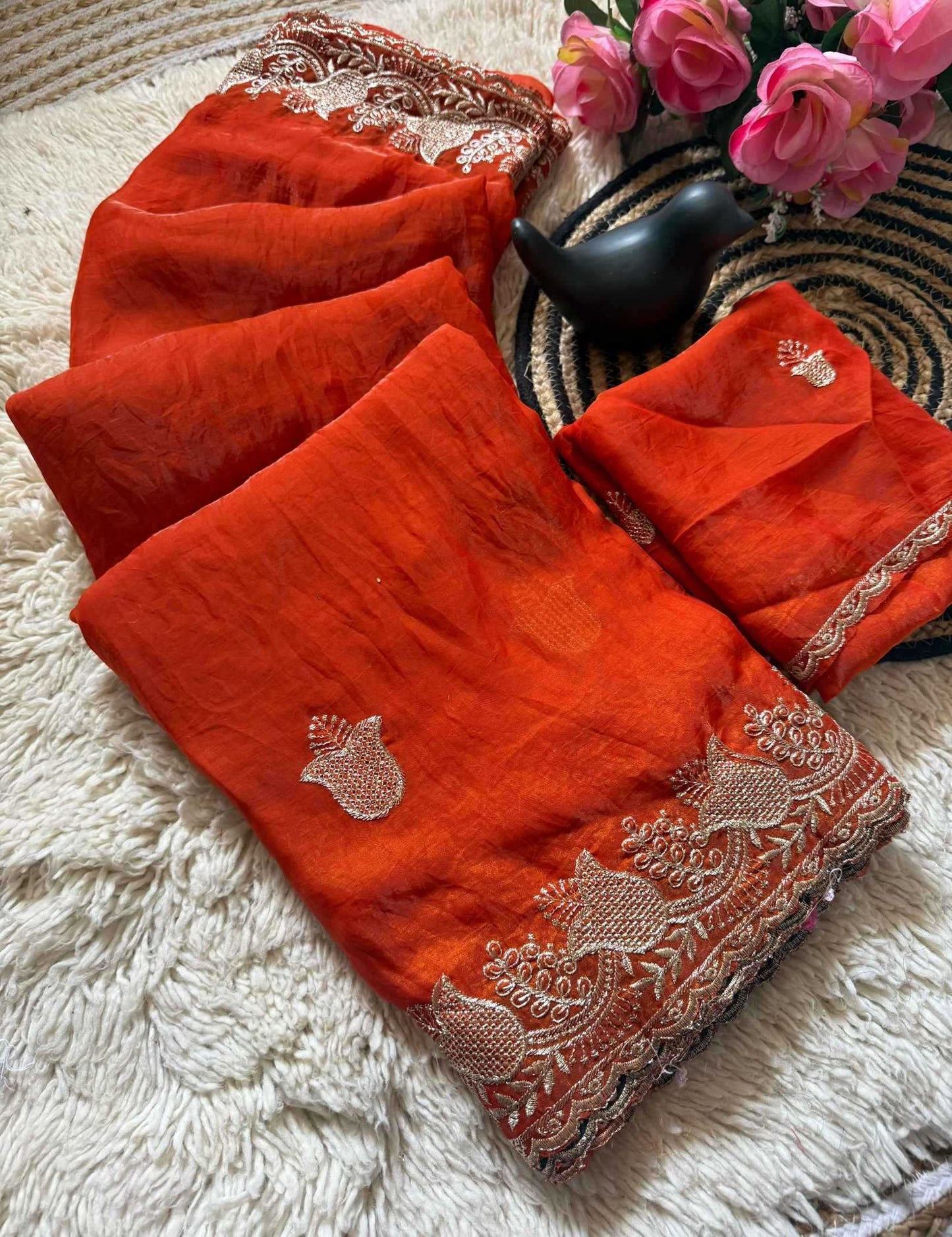 Satin Silk Soft Saree