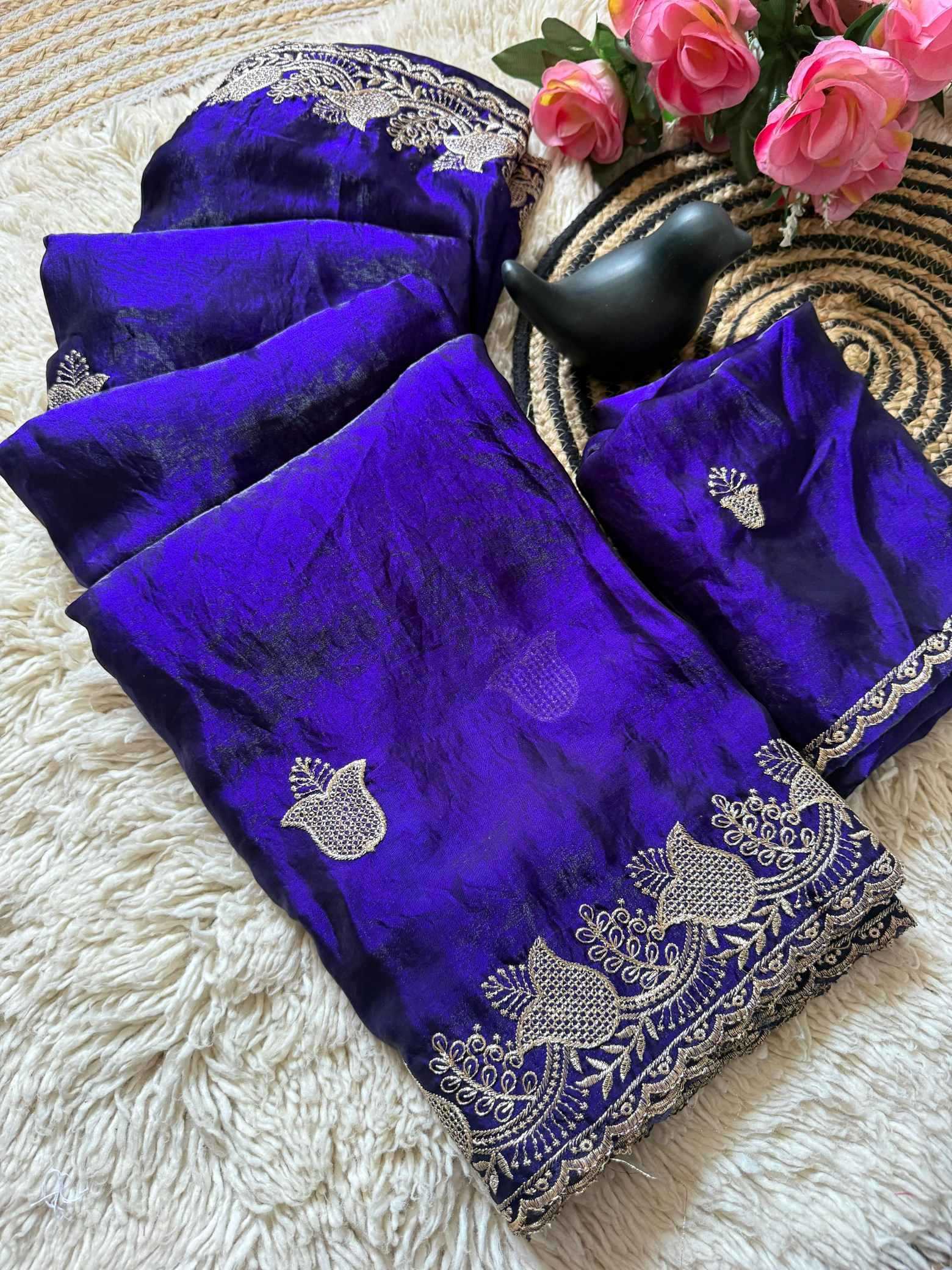 Satin Silk Soft Saree