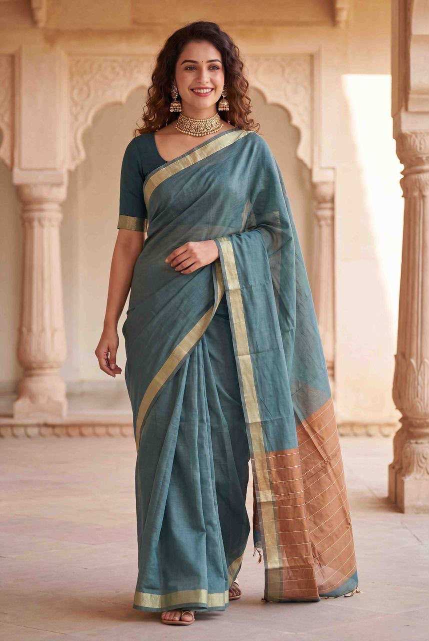 Cotton Designer Saree 1090