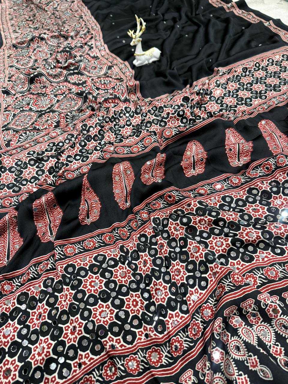 Gajji Silk Printed Saree