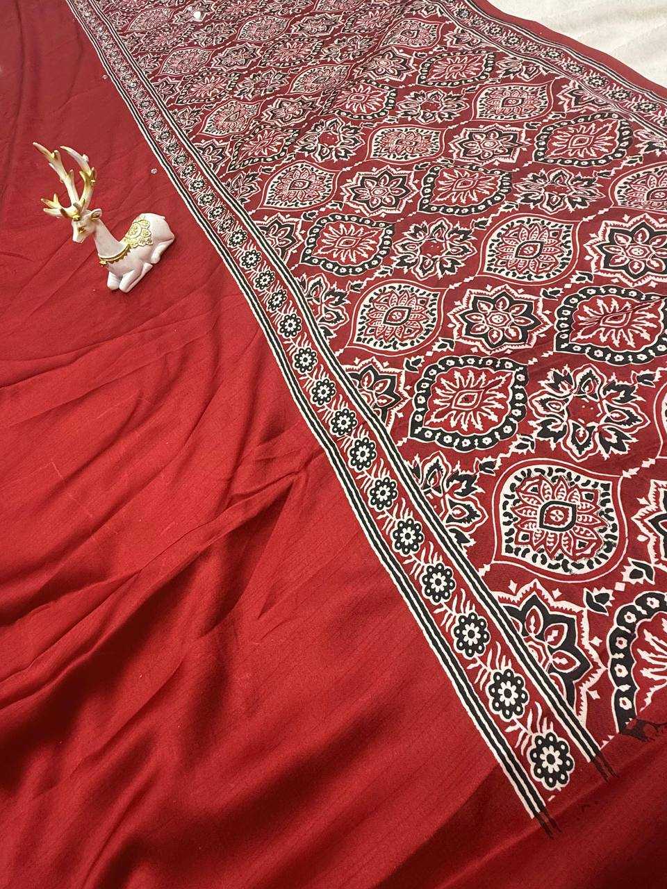 Gajji Silk Printed Saree