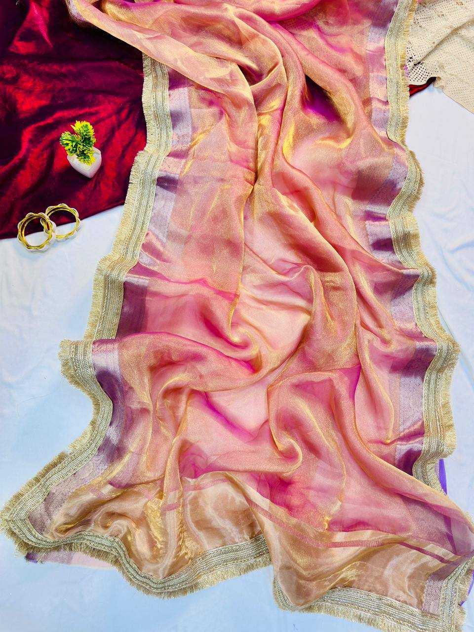 Soft Tissue Fancy Saree