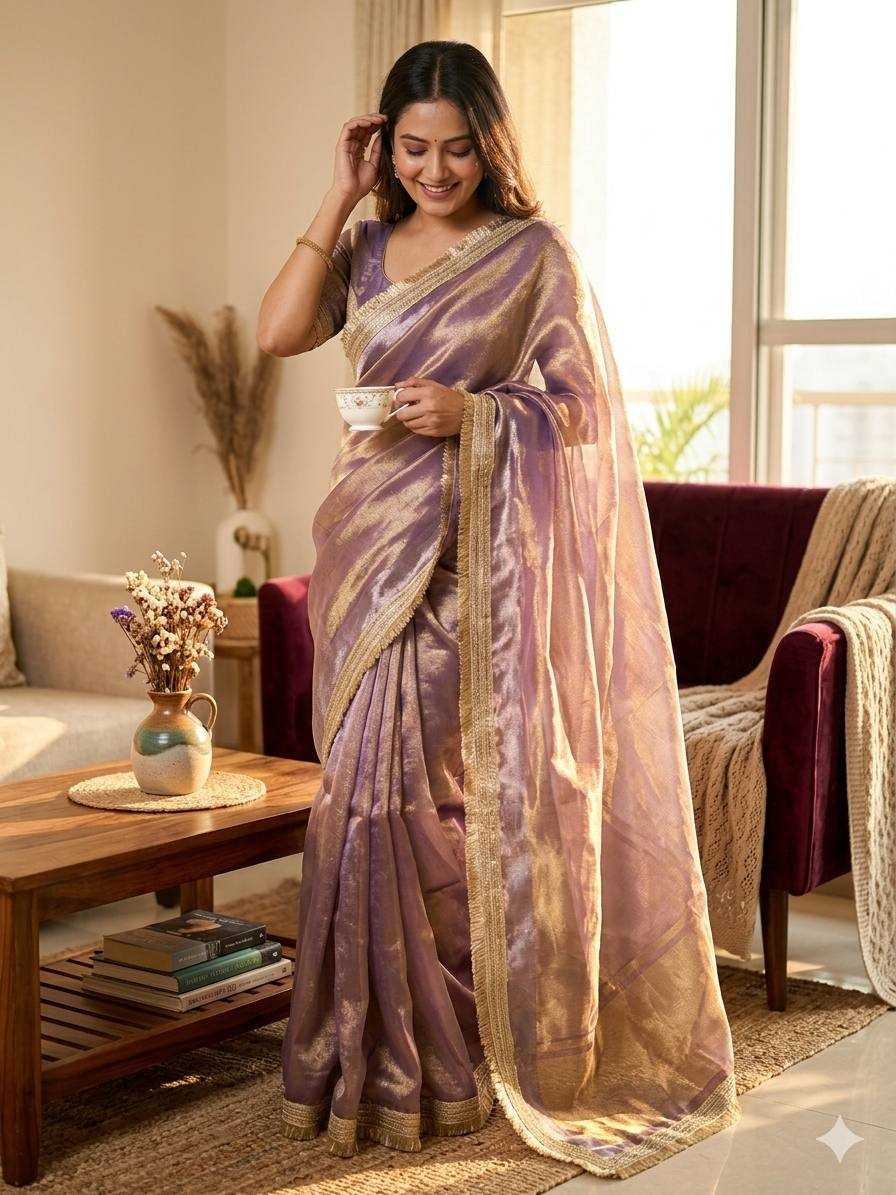 Soft Tissue Fancy Saree