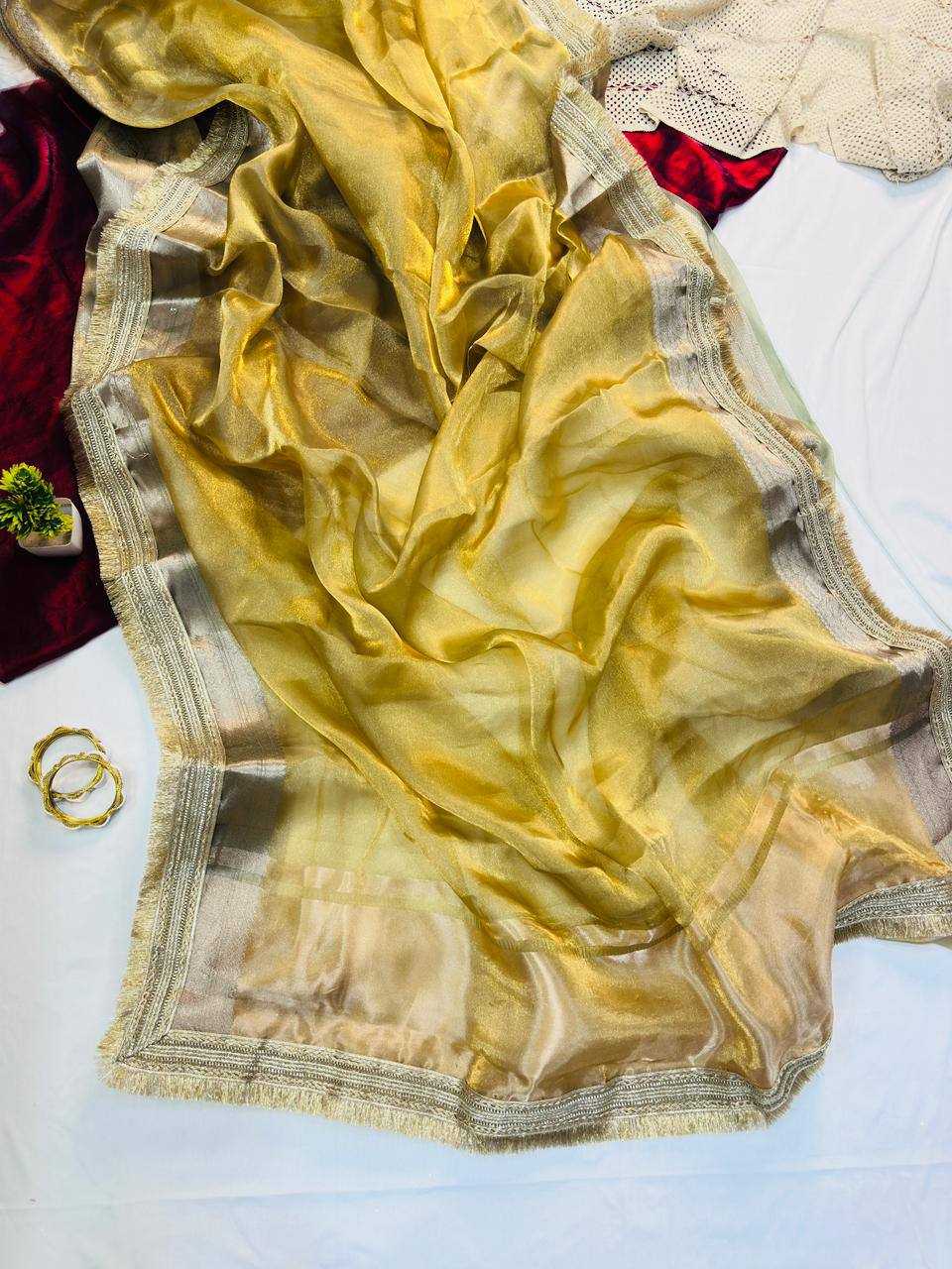Soft Tissue Fancy Saree