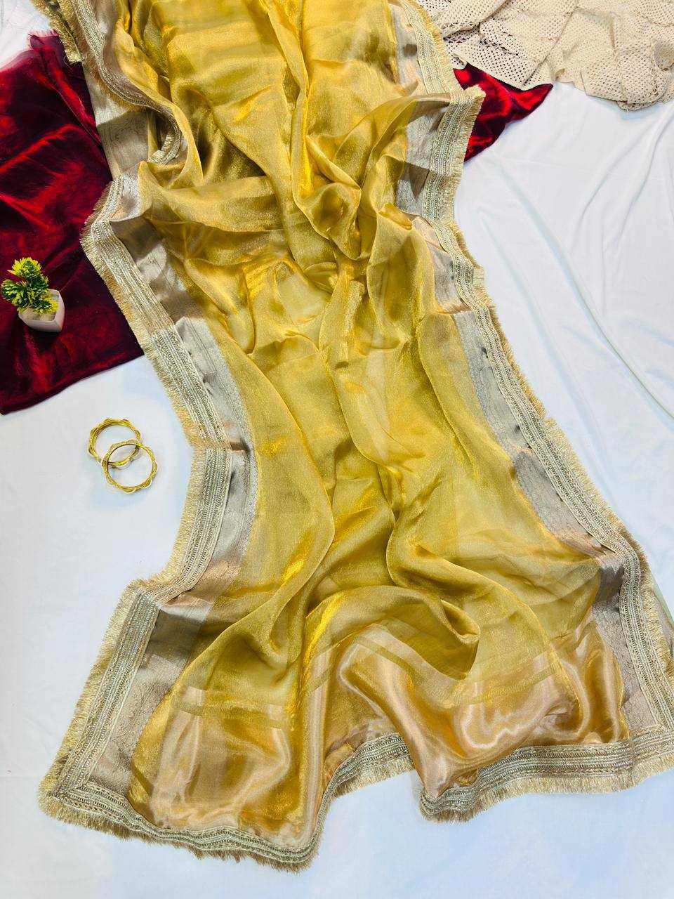 Soft Tissue Fancy Saree