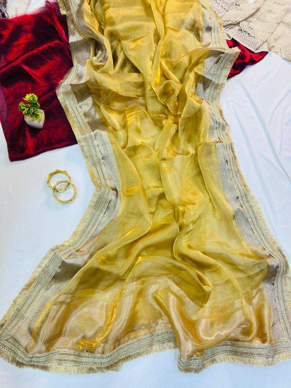 Soft Tissue Fancy Saree