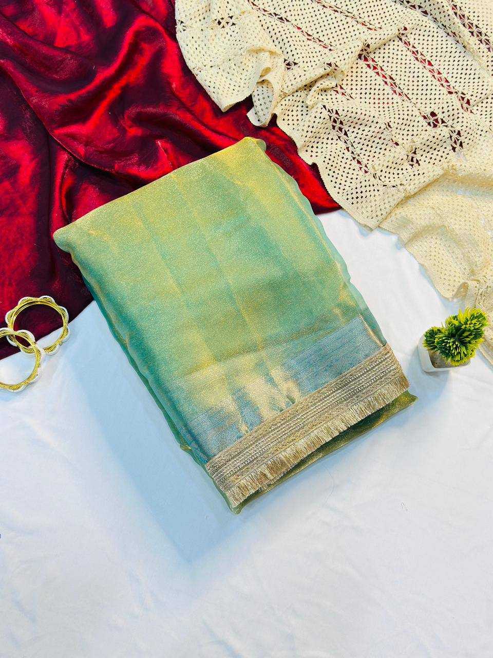 Soft Tissue Fancy Saree