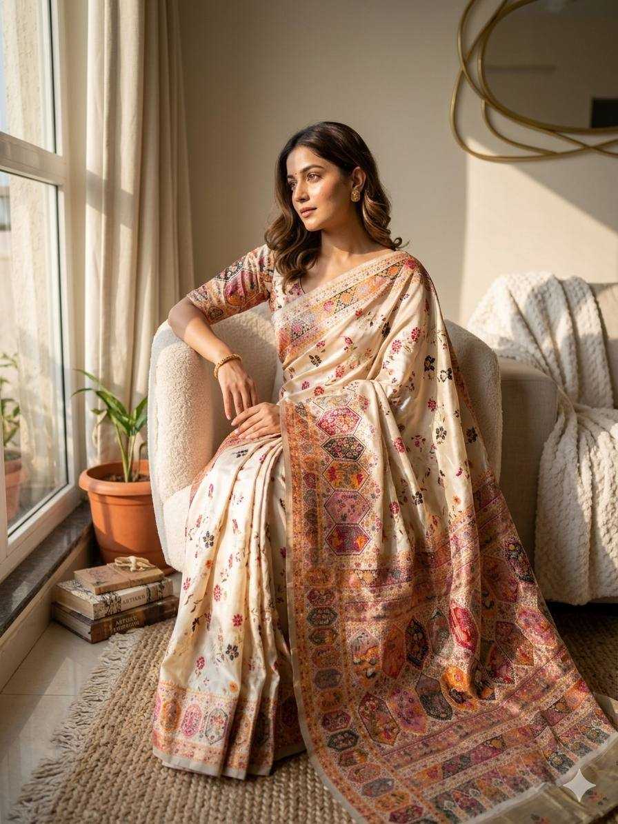 Pashmina Butta Saree