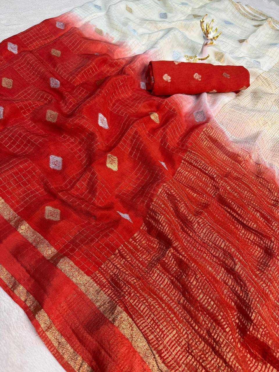 Chinon Butta Saree
