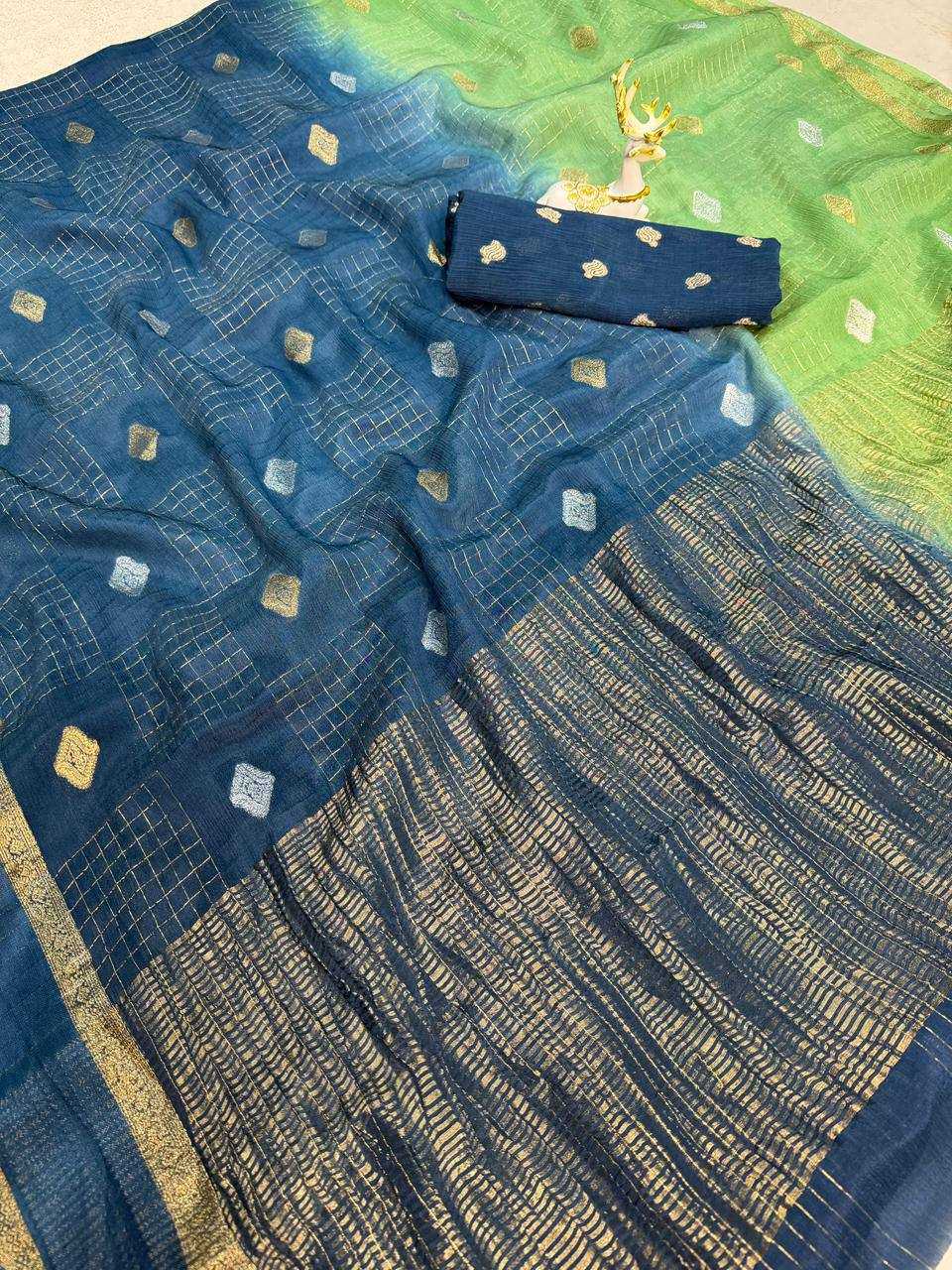 Chinon Silk Butta Saree