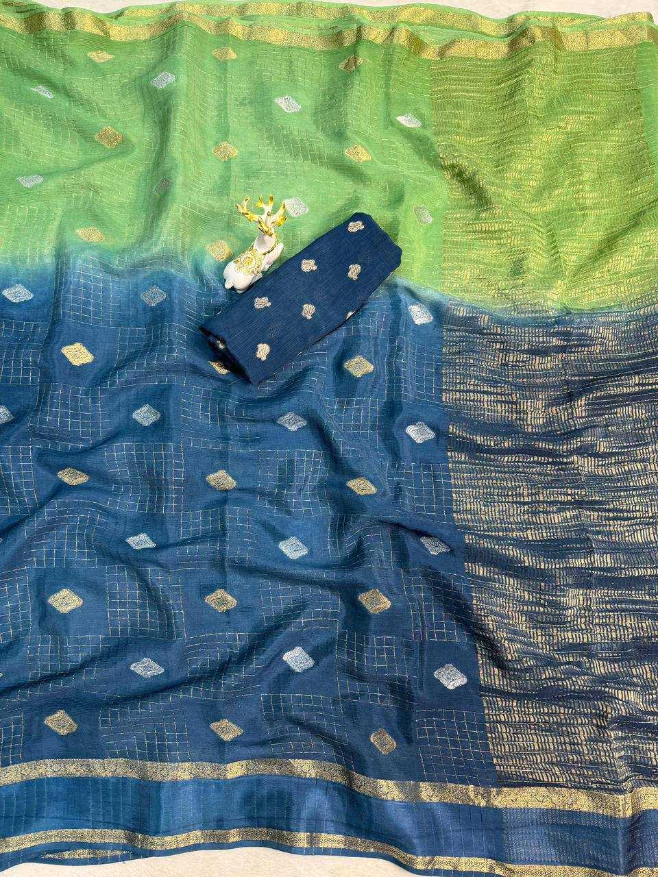 Chinon Silk Butta Saree