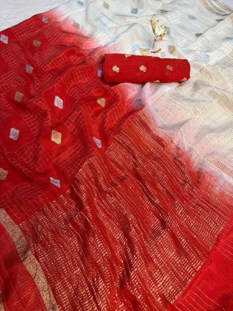 Chinon Silk Butta Saree