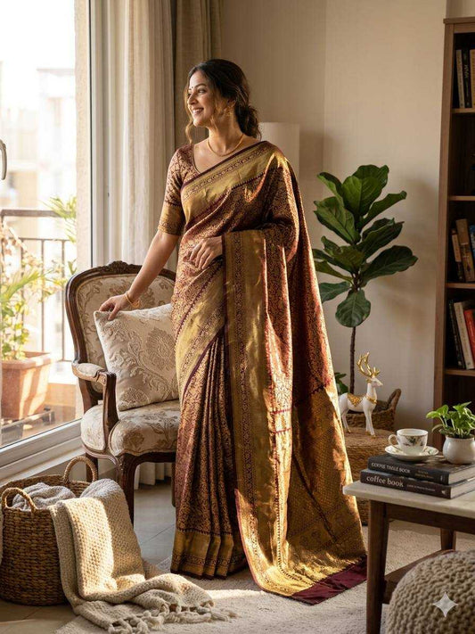 Lichi Silk Fancy Saree