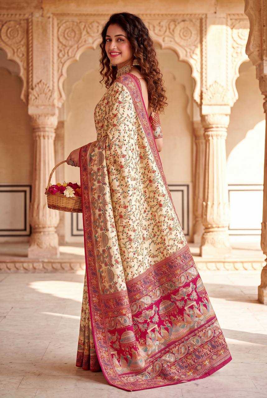 Gajji Silk Printed Saree