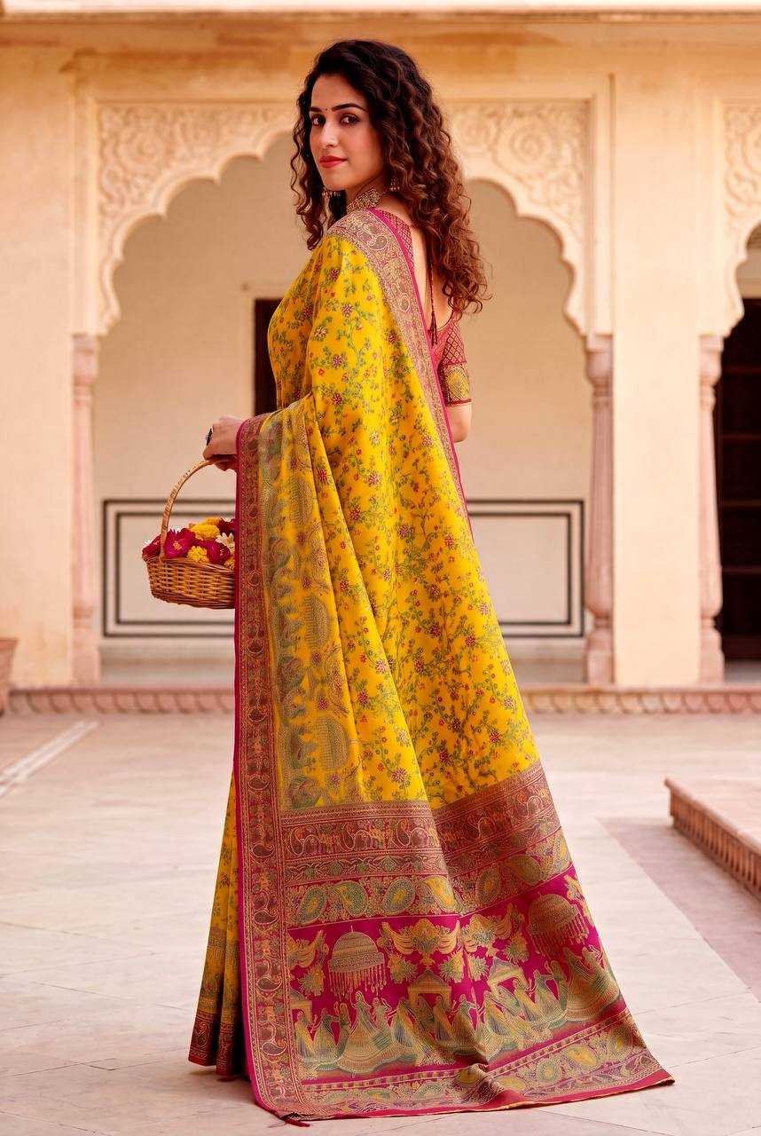 Gajji Silk Printed Saree