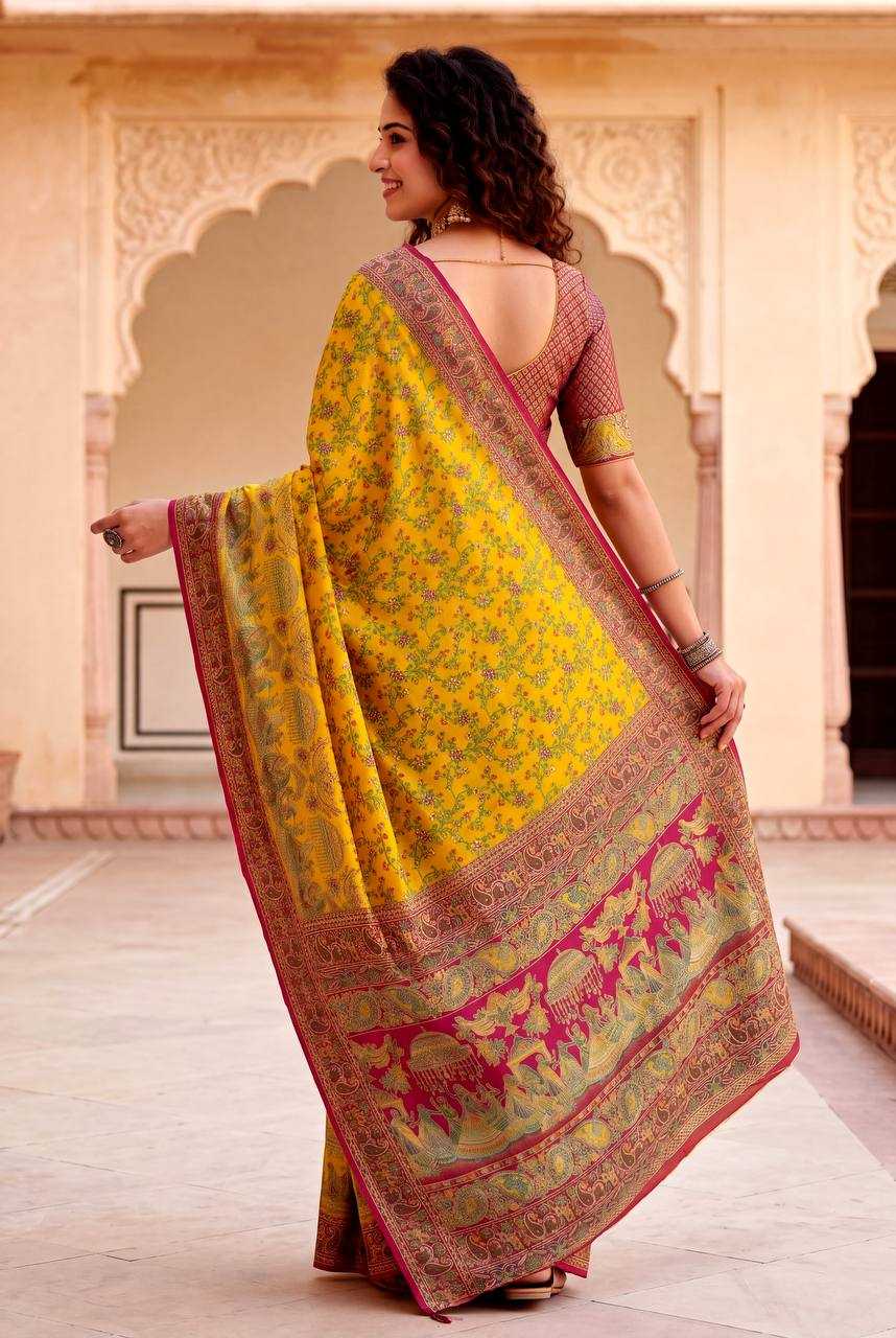 Gajji Silk Printed Saree