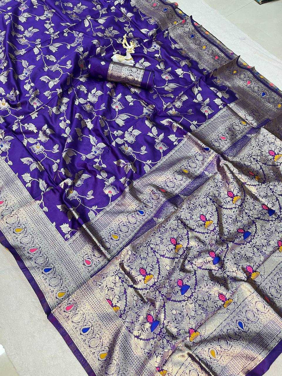 Banarasi Soft Silk Zari Border Saree