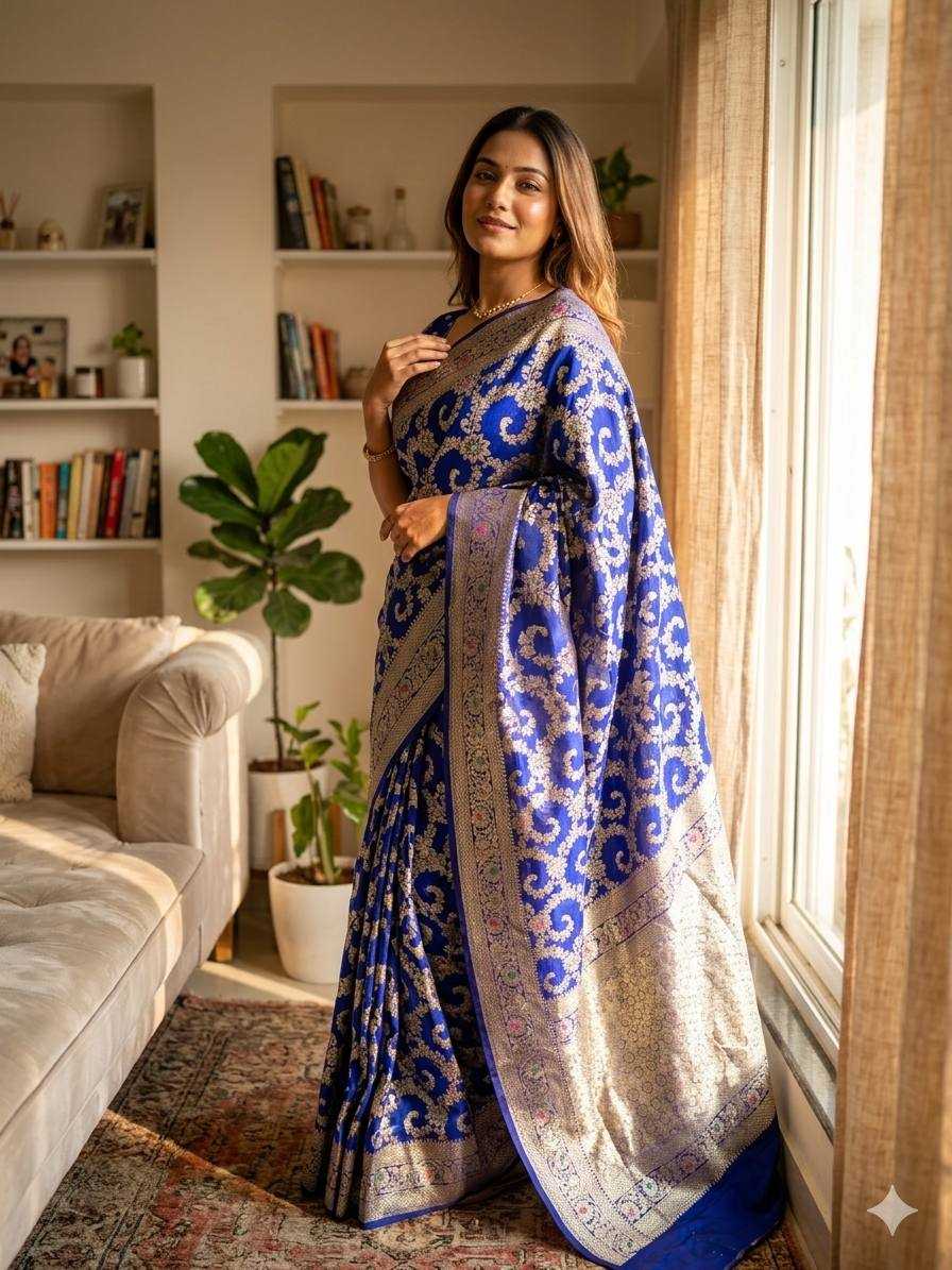 Banarasi Soft Silk Zari Border Saree