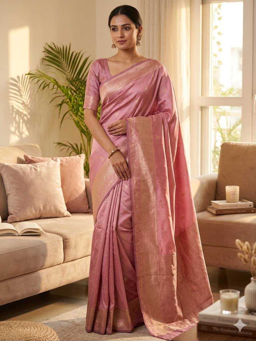 Lichi Silk Banarasi Saree 1107