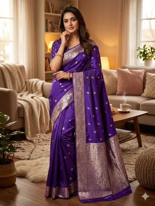 Banarasi Soft Silk Saree 1110