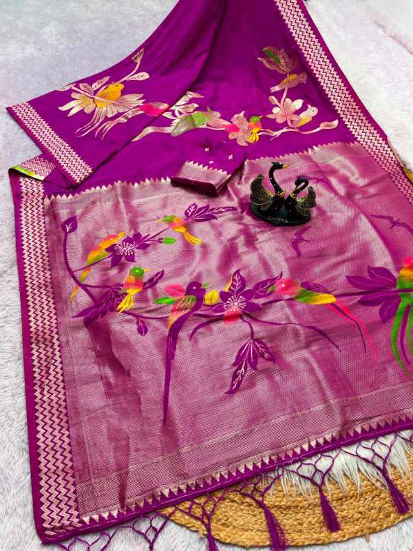Crepe Silk Designer Saree in Yellow