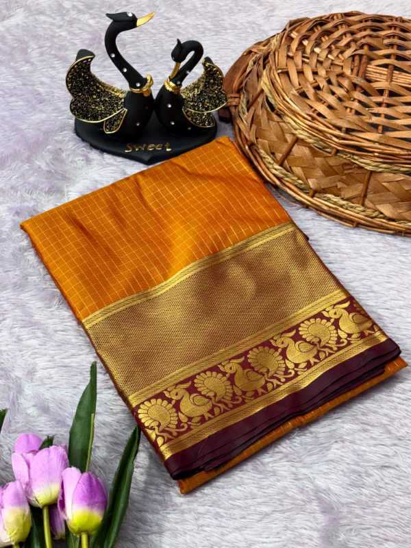 Tissue Silk Designer Saree in Gray