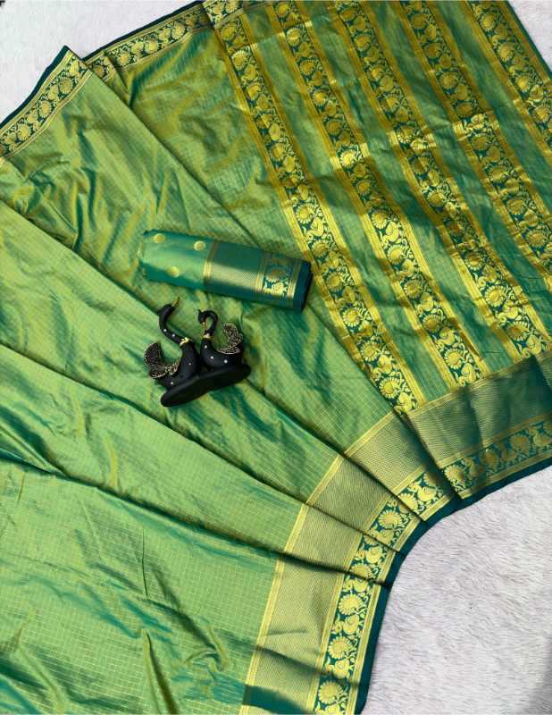 Tissue Silk Designer Saree in Gray
