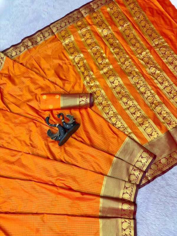 Tissue Silk Designer Saree in Gray