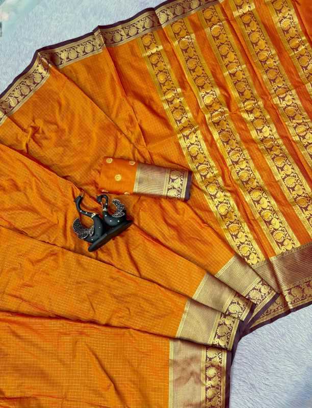 Tissue Silk Designer Saree in Gray