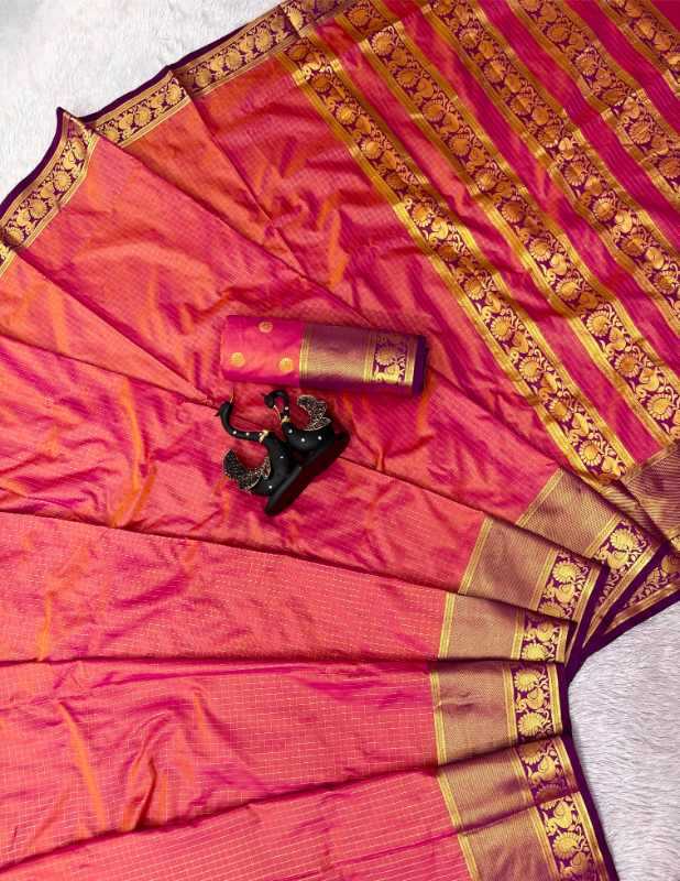 Tissue Silk Designer Saree in Gray