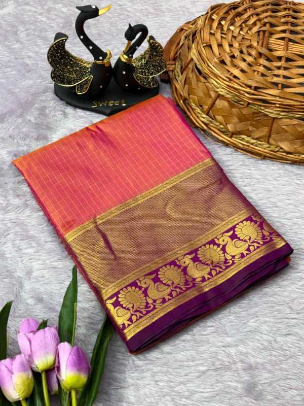 Tissue Silk Designer Saree in Gray