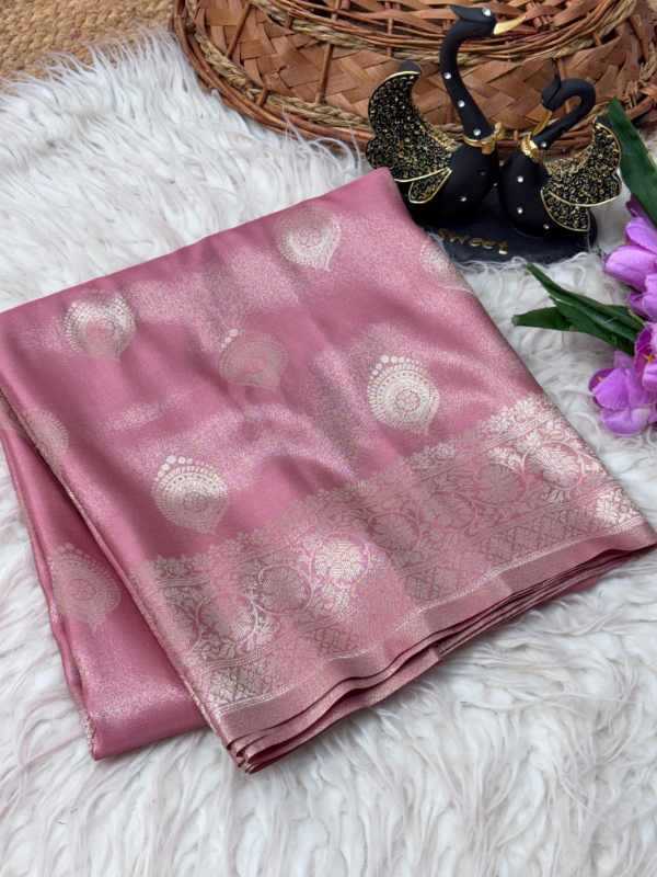 Tissue Silk Designer Saree in Beige