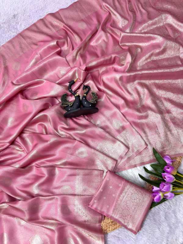 Tissue Silk Designer Saree in Beige