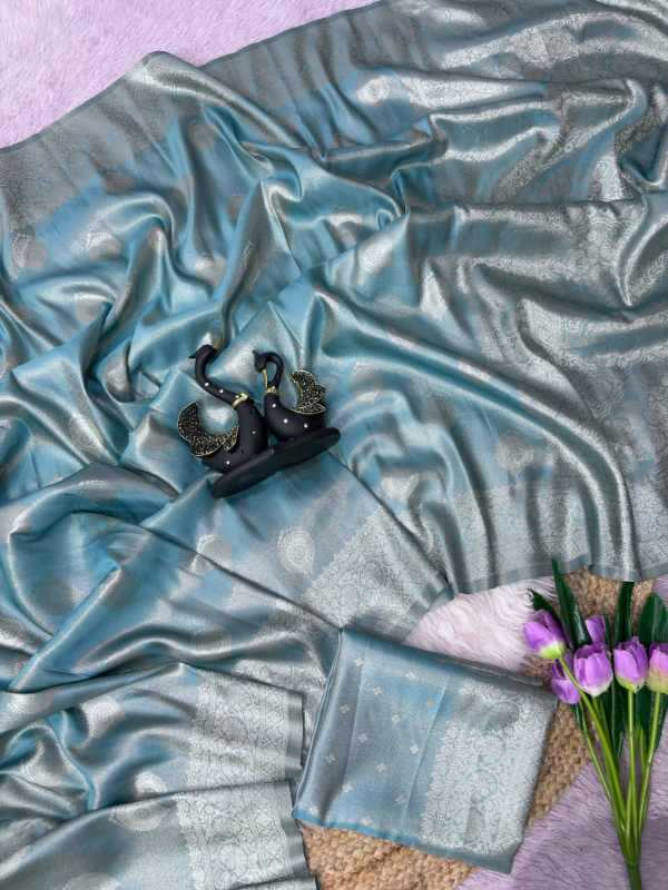 Tissue Silk Designer Saree in Beige