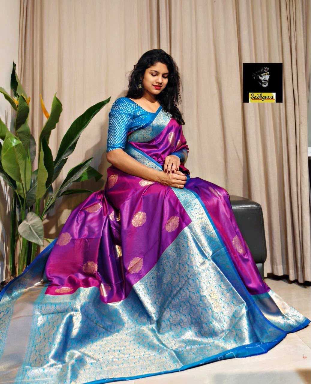 Soft Silk Designer Saree in Black