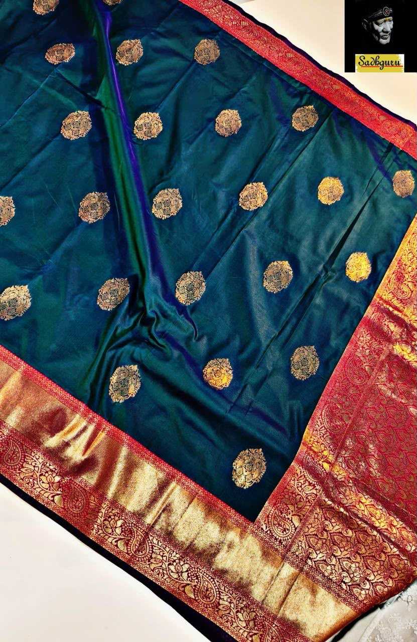 Soft Silk Designer Saree in Black